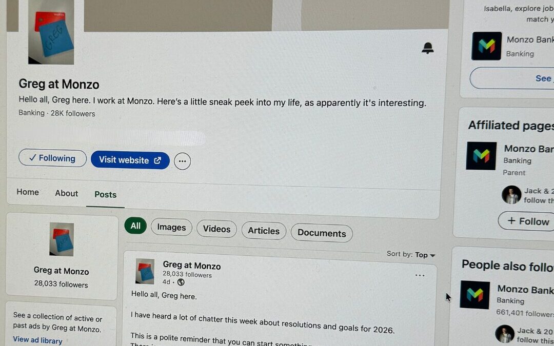 Greg at Monzo: A PR strategy hidden in plain sight